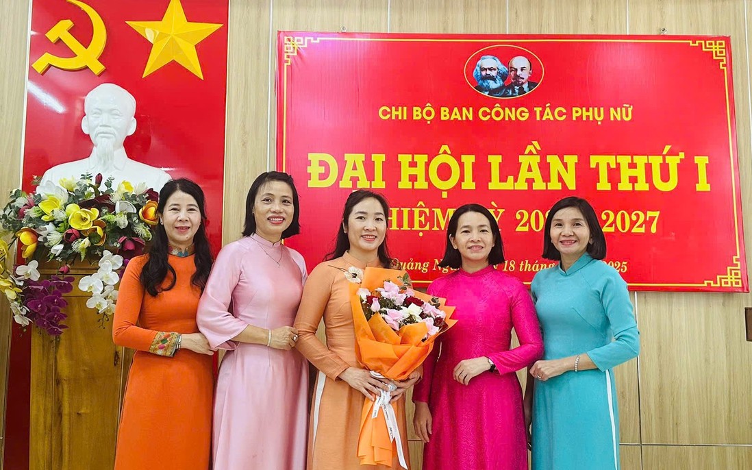Quảng Ngãi: Đại hội Chi bộ Ban Công tác Phụ nữ lần thứ I, nhiệm kỳ 2025 - 2027