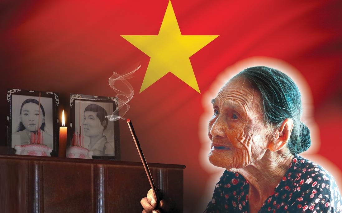 Mẹ Việt Nam Anh hùng đón con về qua những nén hương trầm 