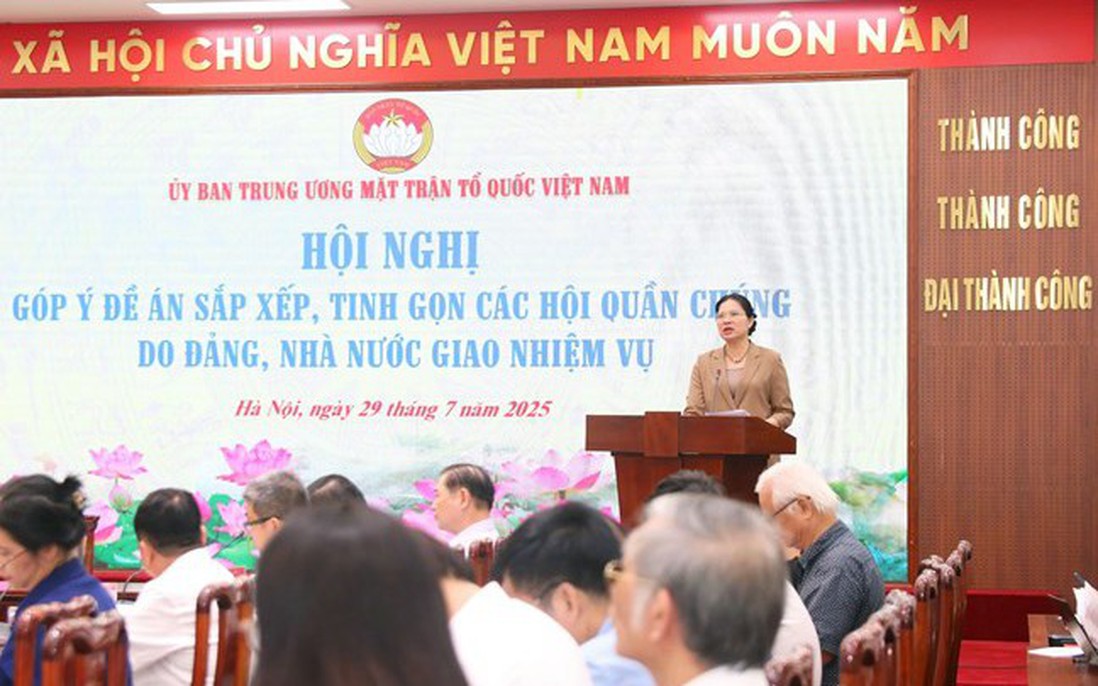 Góp ý đề án sắp xếp, tinh gọn các Hội quần chúng do Đảng, Nhà nước giao nhiệm vụ