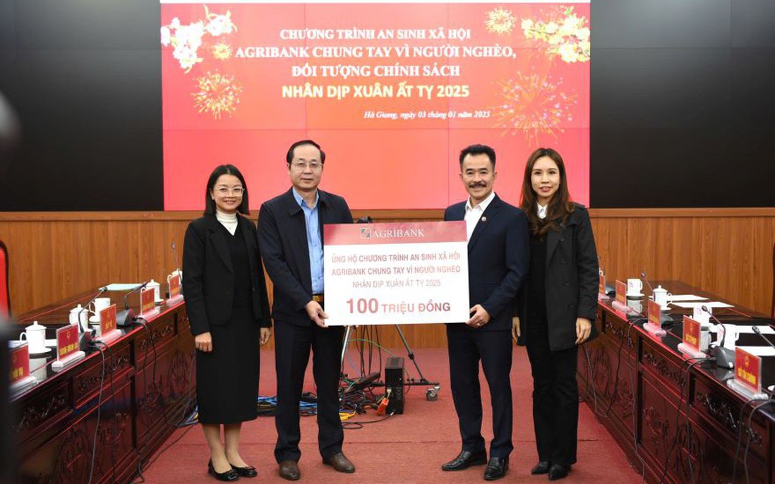 Agribank dành hơn 100 tỷ đồng chung tay vì người nghèo, đối tượng chính sách nhân dịp Xuân Ất Tỵ năm 2025