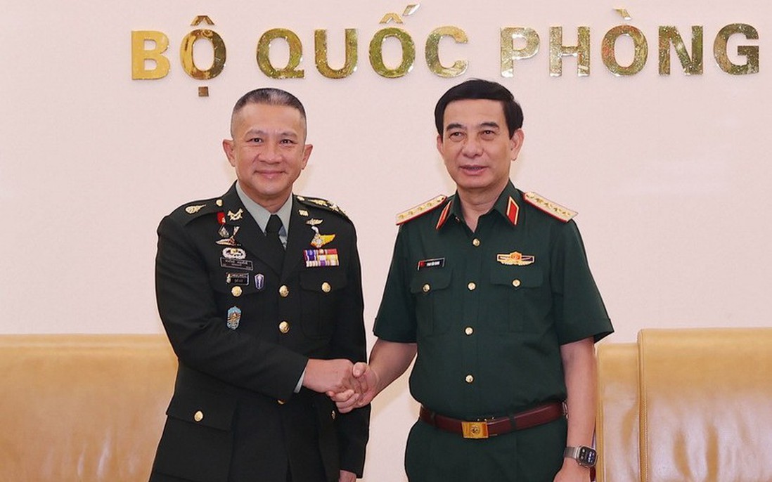 Đại tướng Phan Văn Giang tiếp Tư lệnh Lực lượng Quốc phòng Thái Lan
