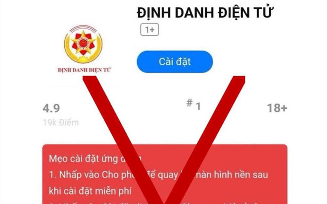 Bộ Công an cảnh báo thủ đoạn lừa đảo cài ứng dụng VNeID giả mạo