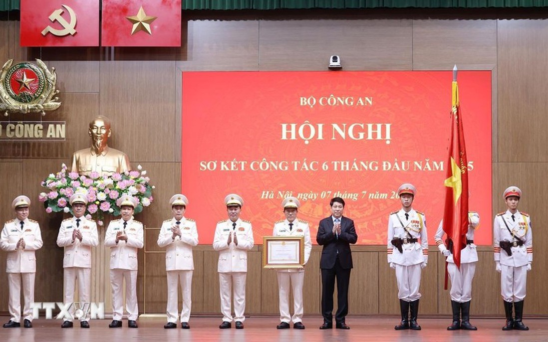 Chủ tịch nước Lương Cường dự Hội nghị sơ kết công tác của Bộ Công an