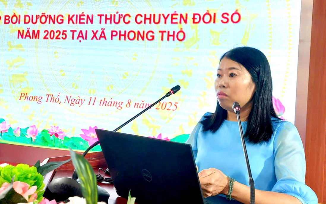 Xã Phong Thổ tổ chức tập huấn chuyển đổi số