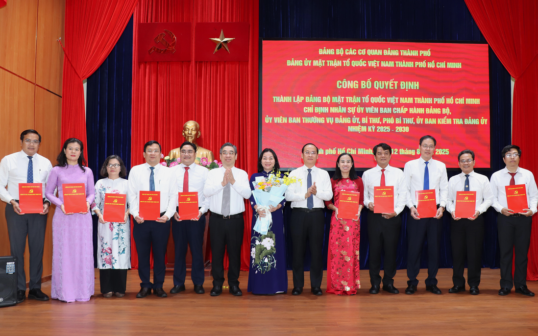 Công bố Quyết định thành lập Đảng bộ MTTQVN TPHCM nhiệm kỳ 2025 - 2030