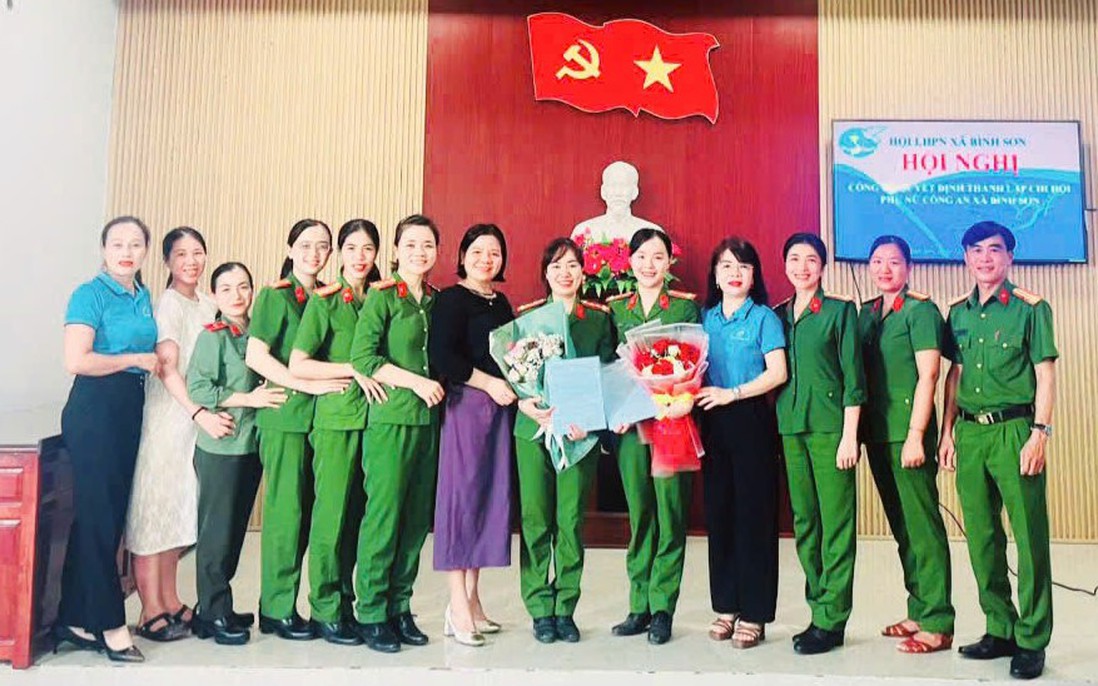 Quảng Ngãi: Công bố quyết định thành lập Chi hội Phụ nữ Công an xã Bình Sơn