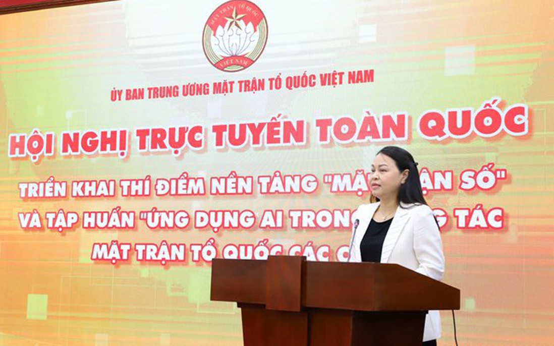 Triển khai thí điểm nền tảng "Mặt trận số" và tập huấn "Ứng dụng AI trong công tác Mặt trận Tổ quốc các cấp"