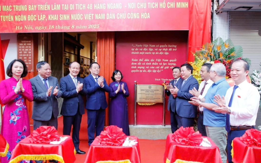 Di tích lịch sử 48 Hàng Ngang - "Địa chỉ đỏ" giữa lòng Thủ đô trưng bày những gì?