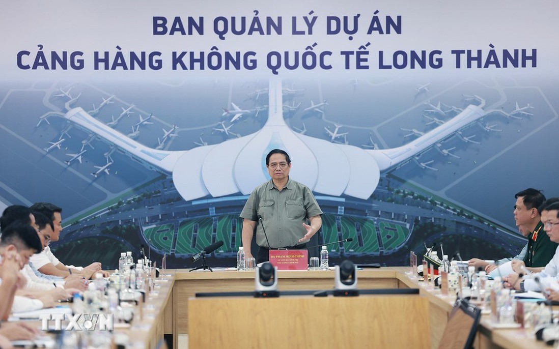 Thủ tướng: Sân bay Long Thành phải đón chuyến bay đầu tiên vào cuối năm 2025