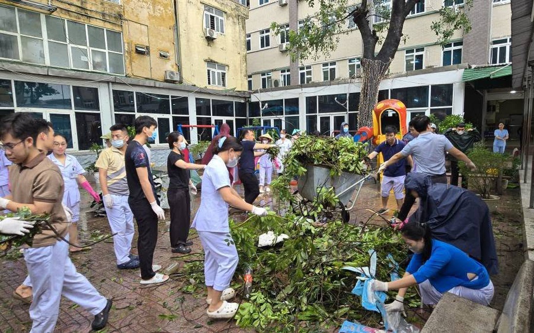Nhiều cơ sở y tế ở Nghệ An bị hư hỏng do bão số 5, khẩn trương khắc phục để đảm bảo khám chữa bệnh