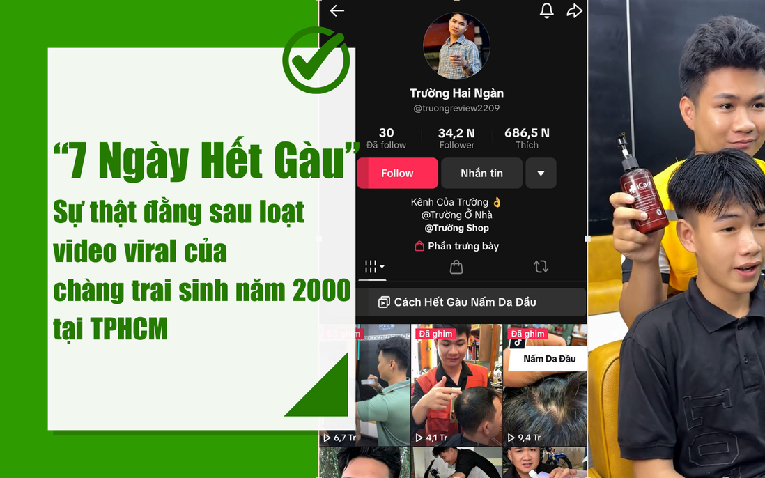 Clip Review "Hết gàu chỉ sau 7 ngày" của chàng trai Sài Gòn gây bão TikTok: Bí quyết nào đứng sau?