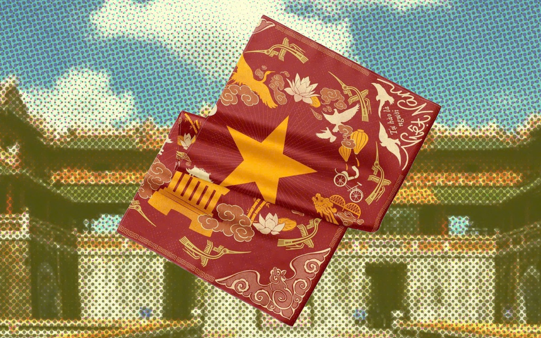 Thị trường đồ dùng, thời trang sáng tạo in hình Quốc kỳ sôi động trước thềm lễ Quốc khánh