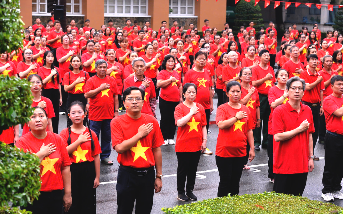 TPHCM: Đồng diễn mừng Quốc khánh 2/9 tại Ngày hội "Tết Độc lập"