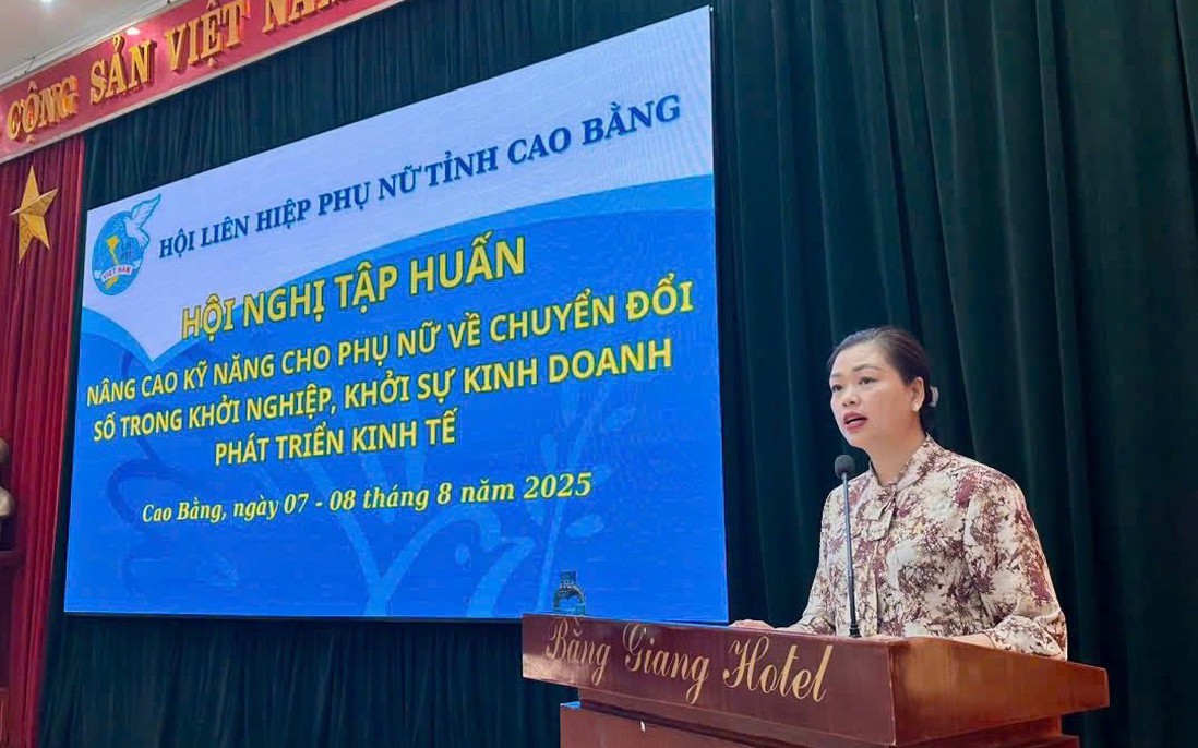 Hội LHPN tỉnh Cao Bằng tập huấn nâng cao kỹ năng chuyển đổi số cho hội viên
