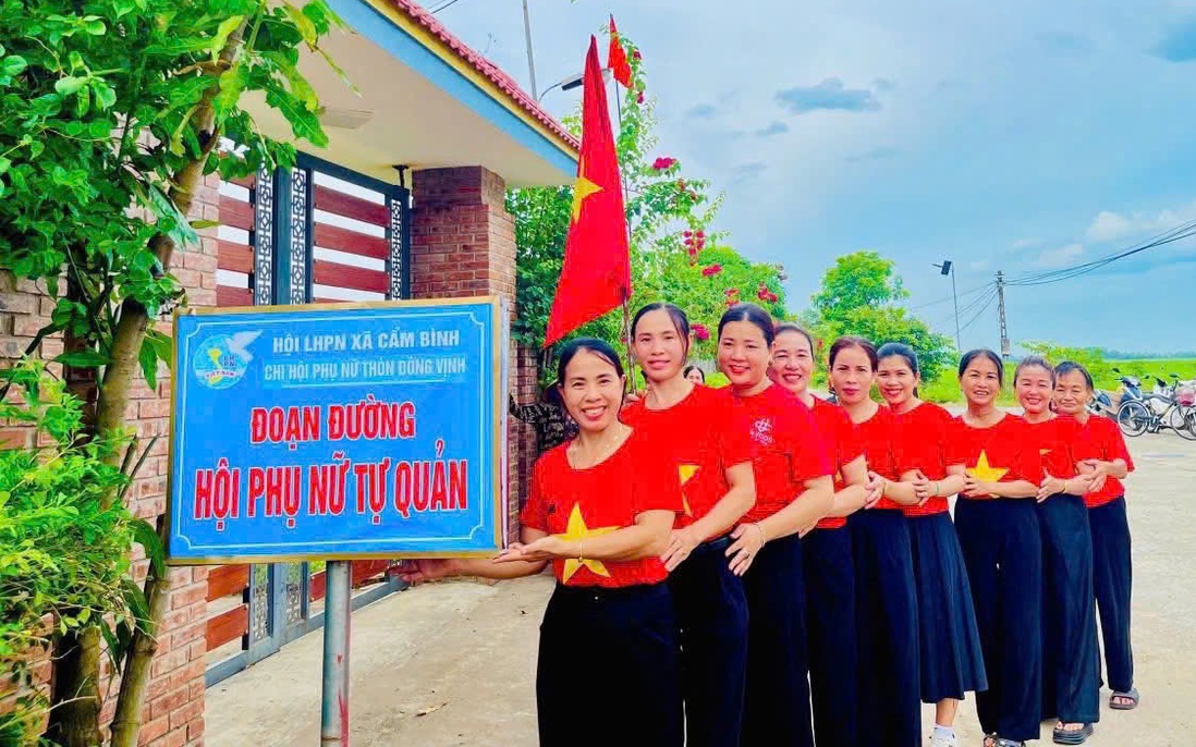 Phụ nữ Cẩm Bình sôi nổi nhiều hoạt động chào mừng Đại hội Đảng bộ xã lần thứ nhất