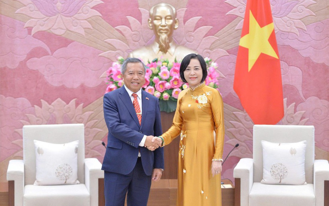 Phó Chủ tịch Quốc hội Nguyễn Thị Thanh tiếp Hội Hữu nghị Lào-Việt Nam