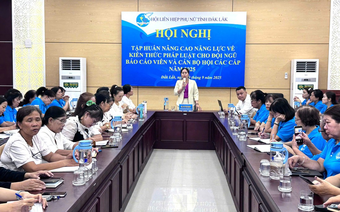 Đắk Lắk: Tập huấn kiến thức pháp luật cho hơn 1.200 cán bộ, hội viên phụ nữ các cấp 