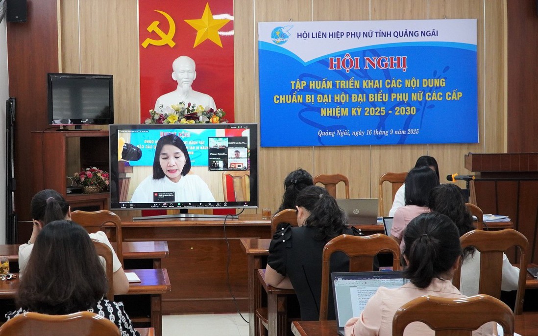 Hội LHPN tỉnh Quảng Ngãi tập huấn nghiệp vụ, chuẩn bị cho Đại hội đại biểu Phụ nữ cấp cơ sở