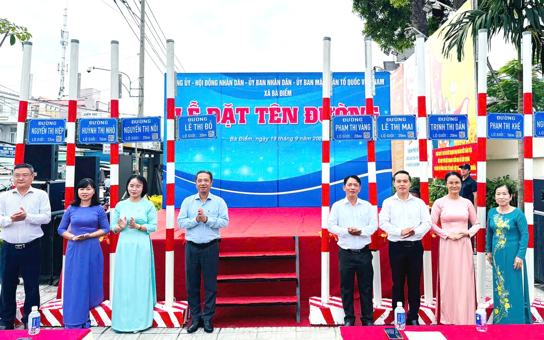 Một xã ở TPHCM đặt tên 9 đường mới là tên của các Mẹ Việt Nam Anh hùng