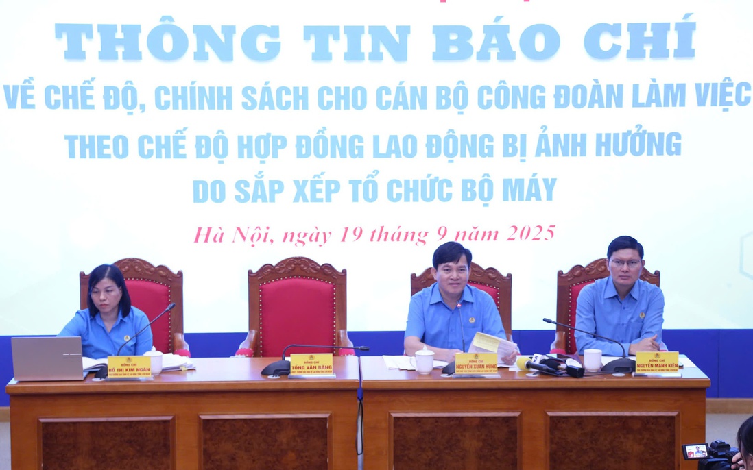 Hơn 400 tỷ đồng hỗ trợ cán bộ công đoàn bị ảnh hưởng do sắp xếp tổ chức bộ máy