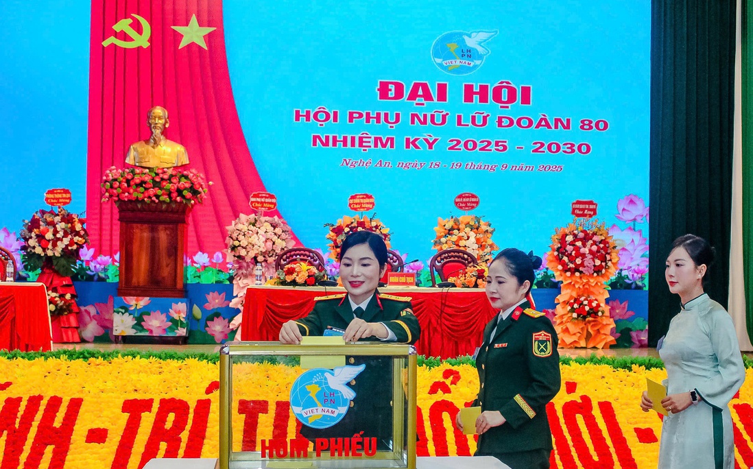 Hội Phụ nữ Lữ đoàn 80 tổ chức thành công Đại hội làm điểm trước toàn quân