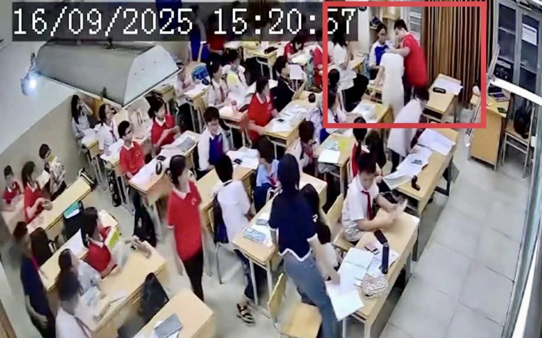 Vụ nam sinh lớp 7 tấn công cô giáo: Người phát tán clip có thể bị xử lý