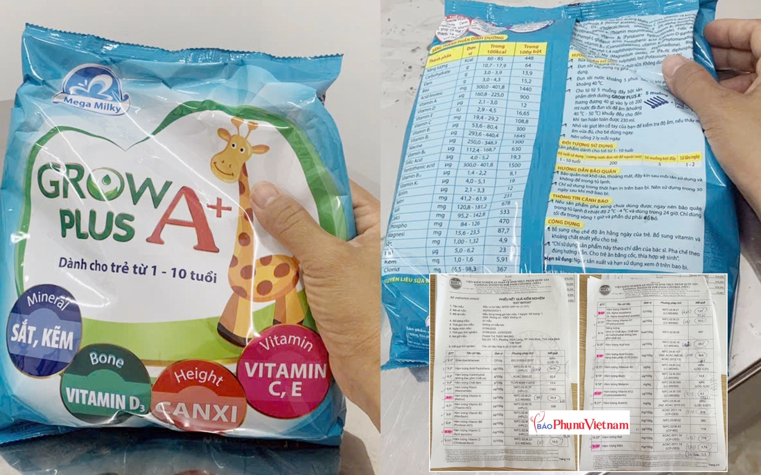 Vụ nghi vấn sữa kém chất lượng tại Phú Thọ: Công ty bất ngờ thay đổi thành phần dinh dưỡng