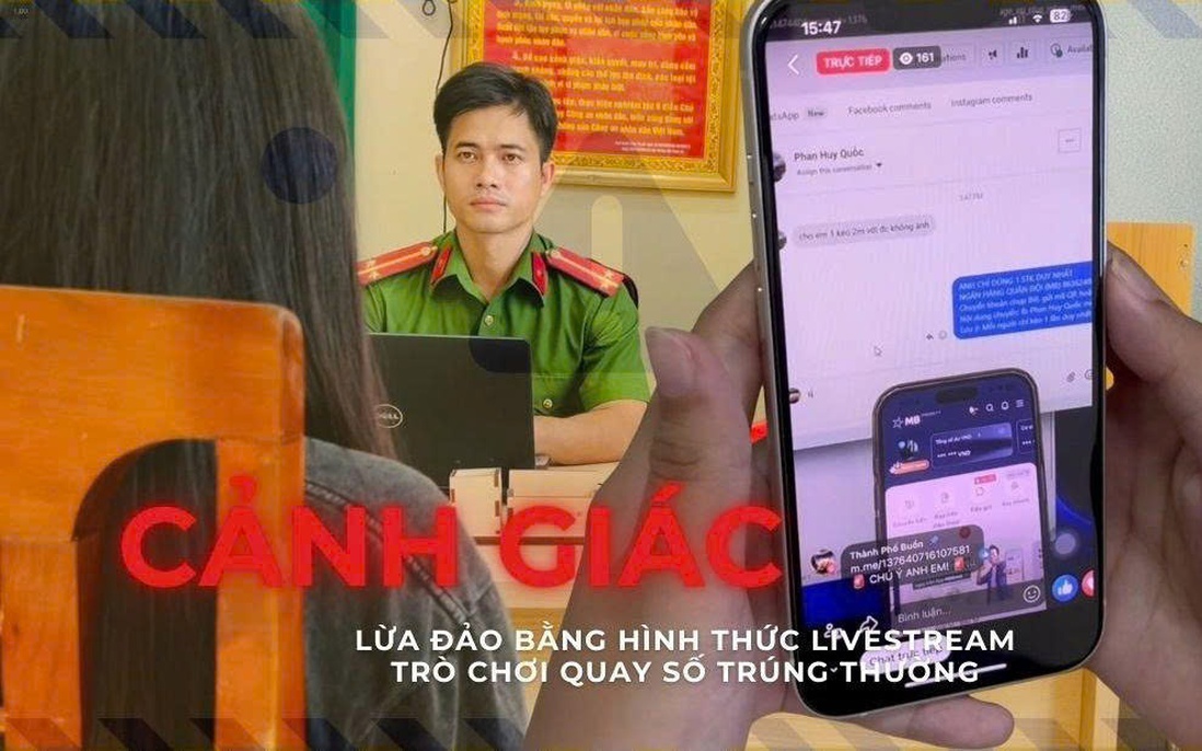 Hà Tĩnh: Học sinh lớp 10 sập bẫy lừa đảo qua livestream "quay số trúng thưởng"