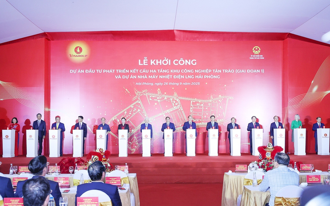 Thủ tướng dự lễ khởi công 2 dự án có tổng vốn 182 nghìn tỷ đồng tại Hải Phòng