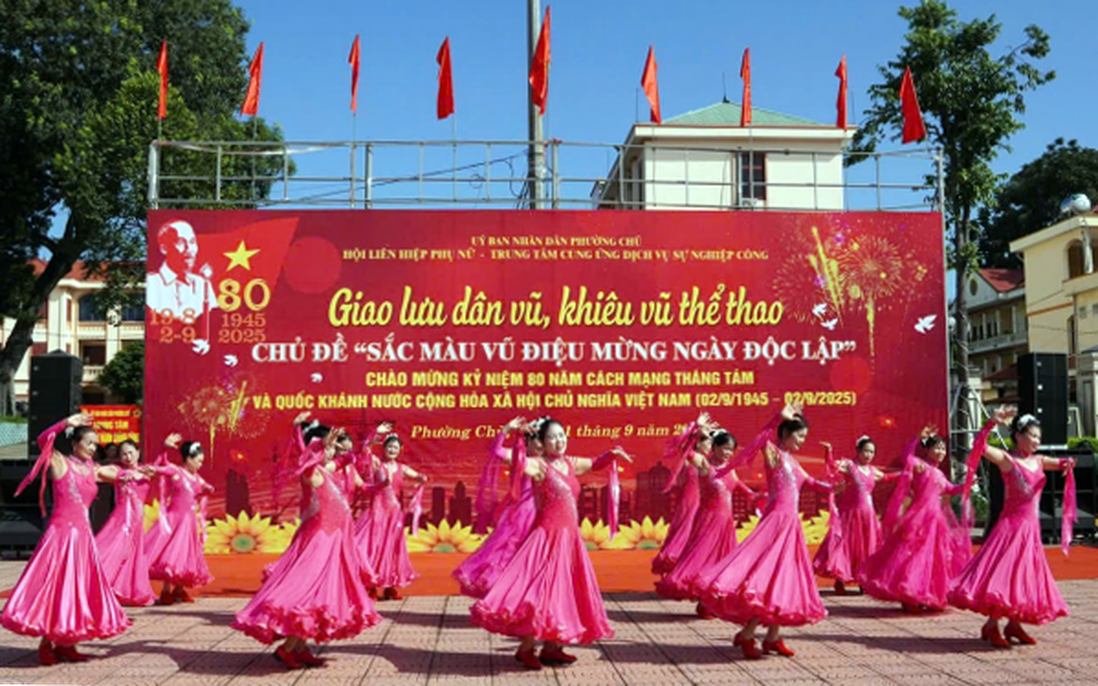 Bắc Ninh: Hơn 6.000 hội viên, phụ nữ đồng diễn dân vũ dịp Quốc khánh