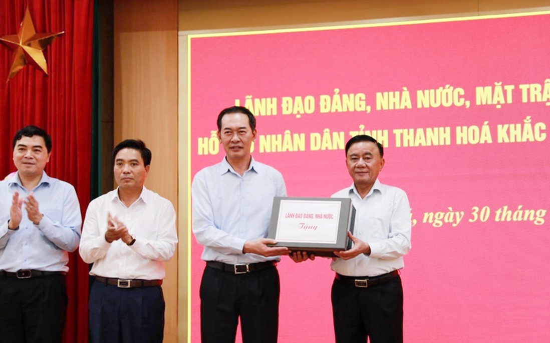 Thường trực Ban Bí thư thăm, động viên, hỗ trợ nhân dân tỉnh Thanh Hóa
