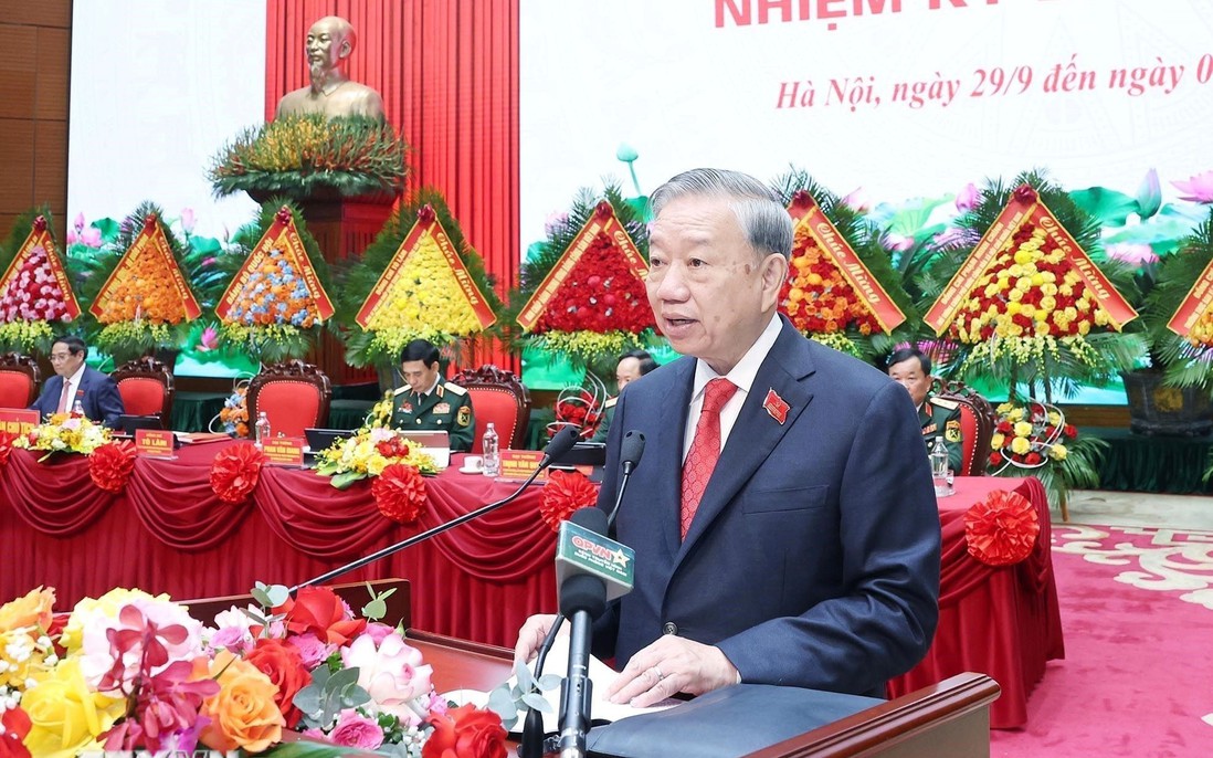 Phát biểu của Tổng Bí thư Tô Lâm tại Đại hội đại biểu Đảng bộ Quân đội