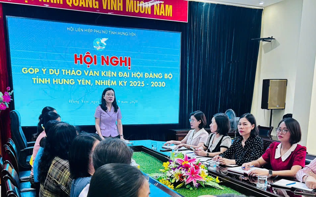 Phụ nữ Hưng Yên đóng góp ý kiến Dự thảo văn kiện Đại hội Đảng bộ tỉnh