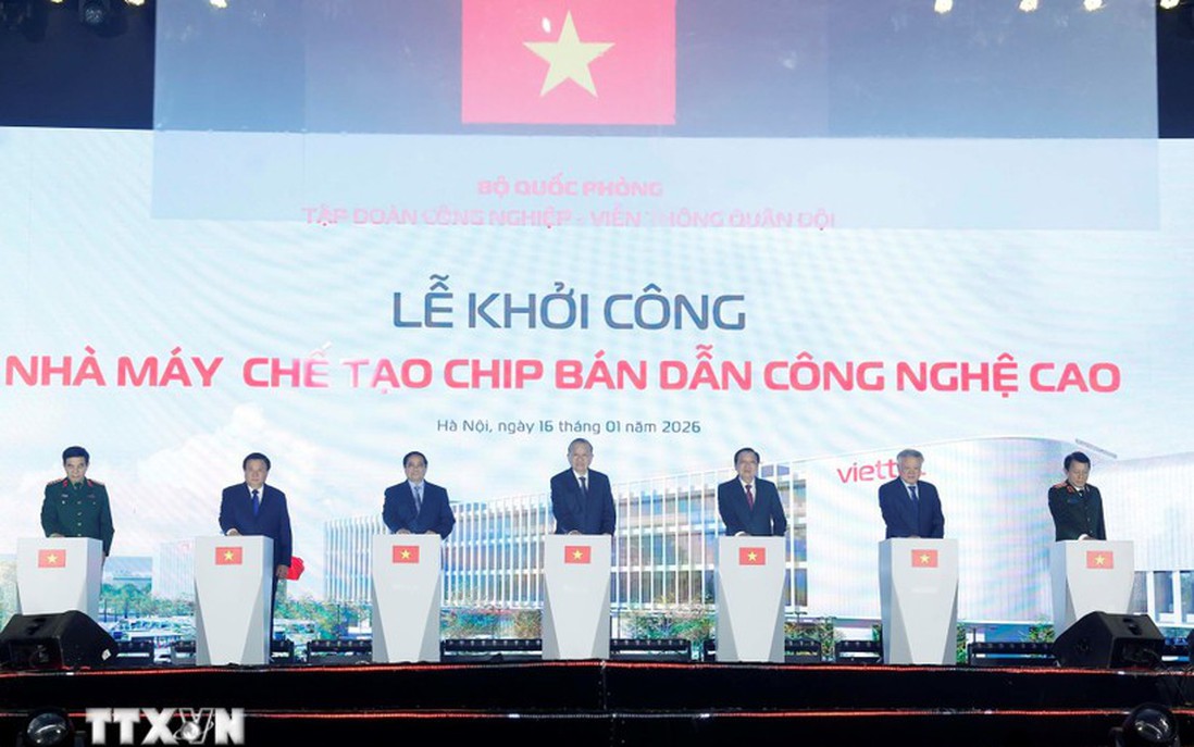 Phát lệnh khởi công Nhà máy chế tạo Chip bán dẫn đầu tiên tại Việt Nam