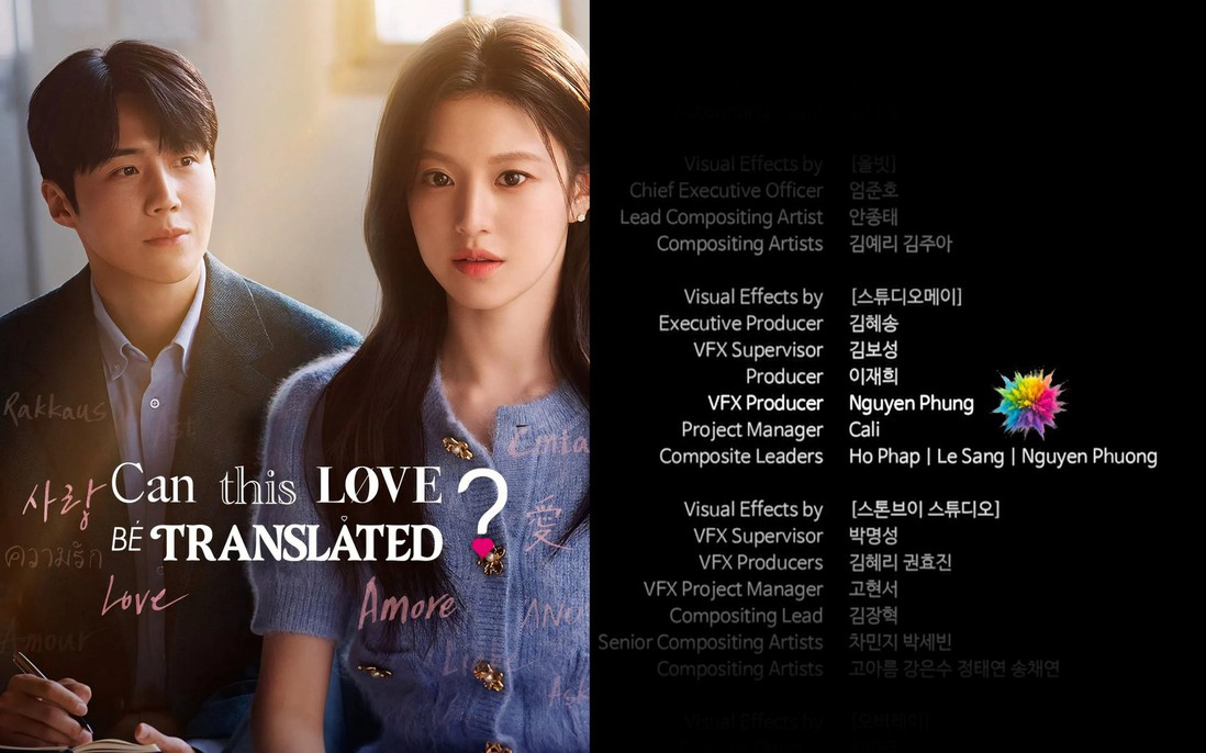 Ê kíp người Việt phụ trách kỹ xảo hình ảnh phim "Tiếng yêu này anh dịch được không?" là ai?