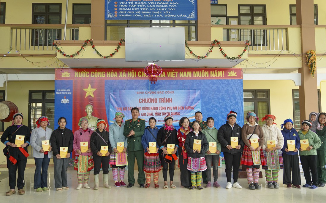 Phụ nữ Đặc công đồng hành cùng phụ nữ, trẻ em nghèo, tri ân liệt sĩ, chiến sĩ nơi biên giới