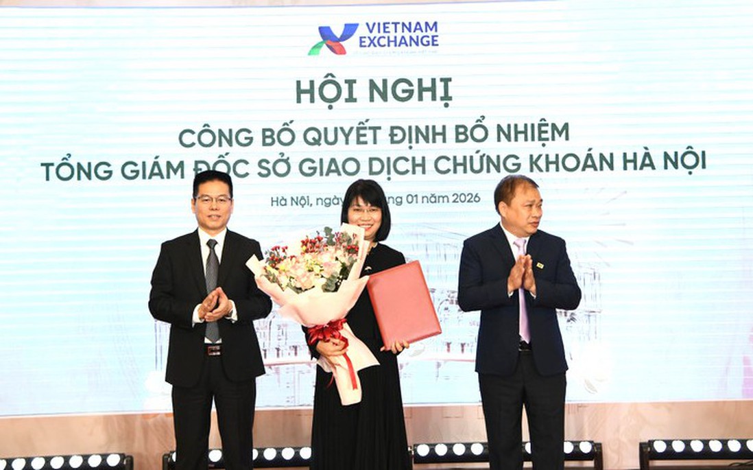 Bà Vũ Thị Thúy Ngà được bổ nhiệm làm Tổng giám đốc Sở Giao dịch Chứng khoán Hà Nội
