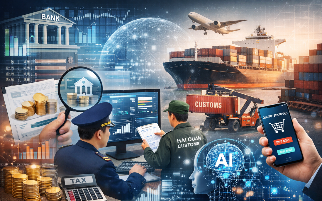 Siết chặt chống thất thu thuế từ dữ liệu ngân hàng, hải quan và sàn thương mại điện tử