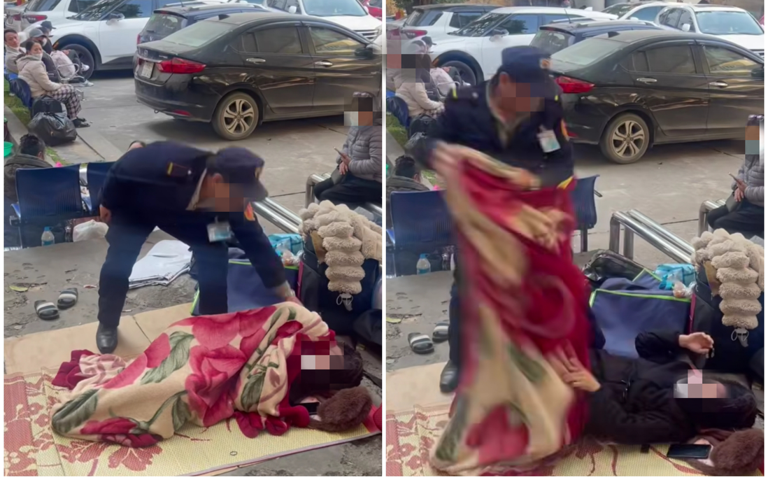 Bảo vệ Bệnh viện Bạch Mai bị buộc thôi việc vì giật chăn người nhà bệnh nhân