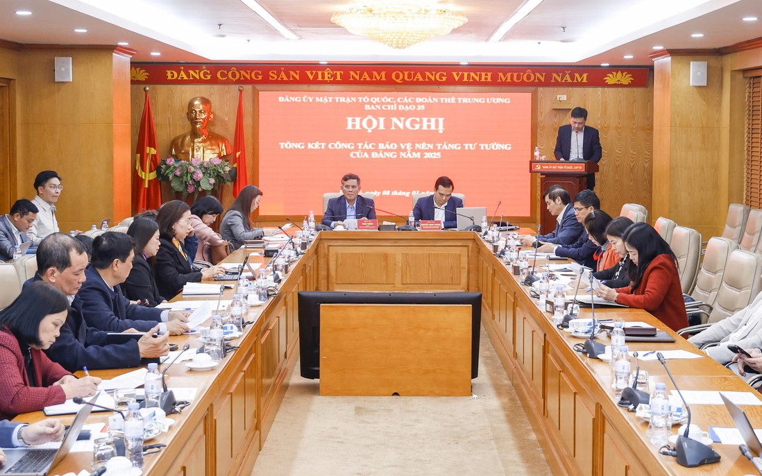 Đảng ủy Mặt trận Tổ quốc, các đoàn thể Trung ương tổng kết công tác bảo vệ nền tảng tư tưởng của Đảng năm 2025