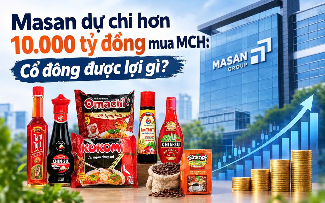 Masan dự chi hơn 10.000 tỷ đồng mua MCH: Cổ đông được lợi gì?