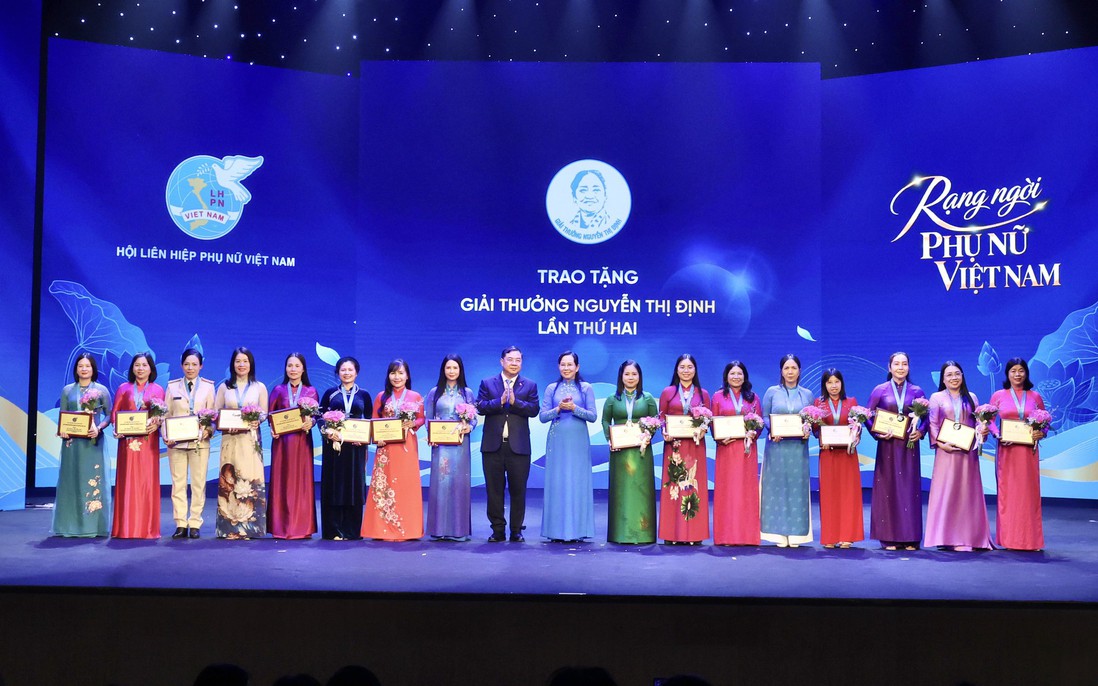 Trao Giải thưởng Nguyễn Thị Định năm 2026: Tôn vinh 32 cán bộ Hội phụ nữ tận tâm, sáng tạo