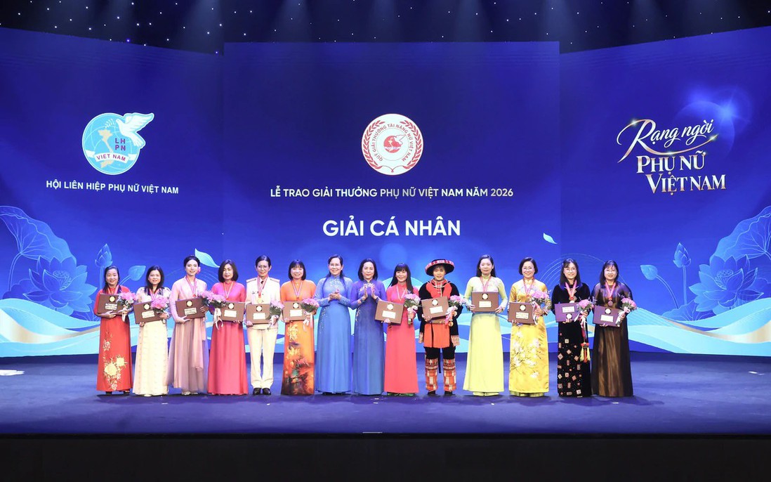 Infographic: Giải thưởng phụ nữ Việt Nam năm 2026 vinh danh 5 tập thể và 12 cá nhân xuất sắc