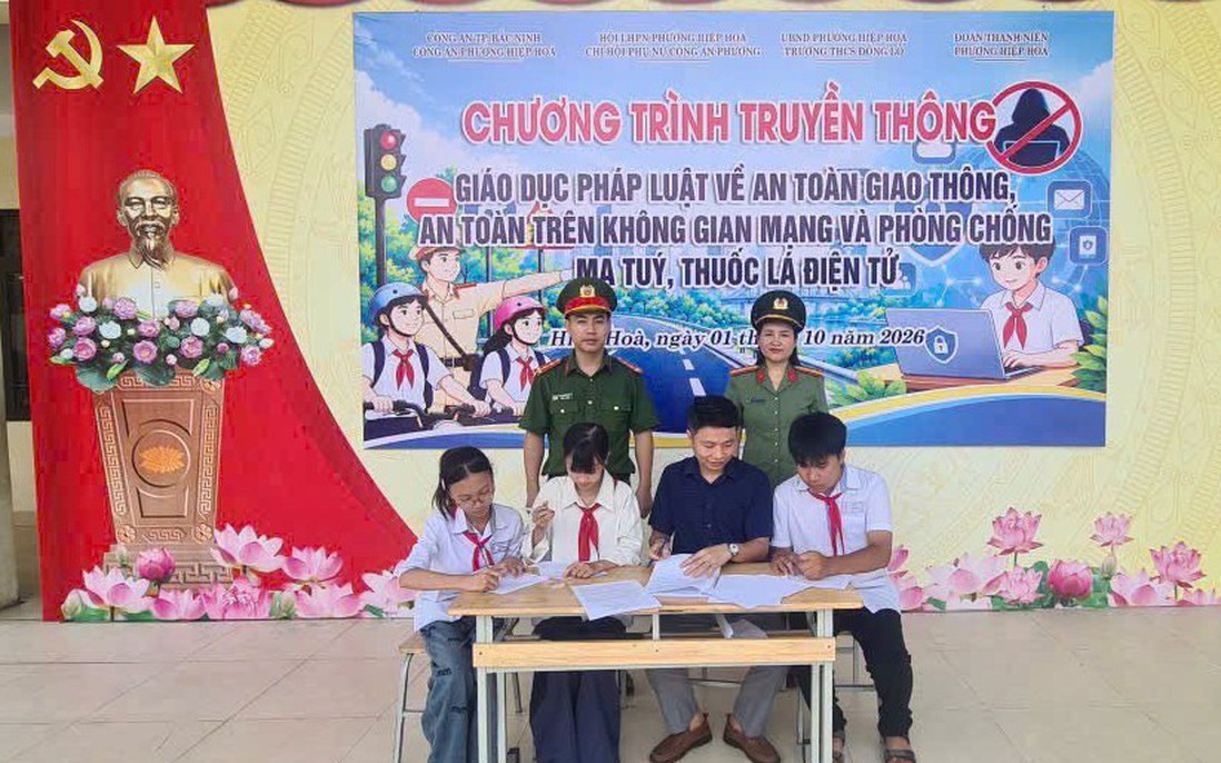 Phụ nữ Bắc Ninh đưa kiến thức phòng, chống thuốc lá điện tử vào học đường