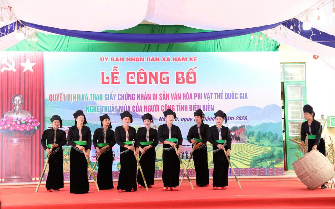 Trao Quyết định Di sản văn hóa phi vật thể quốc gia cho nghệ thuật múa người Cống