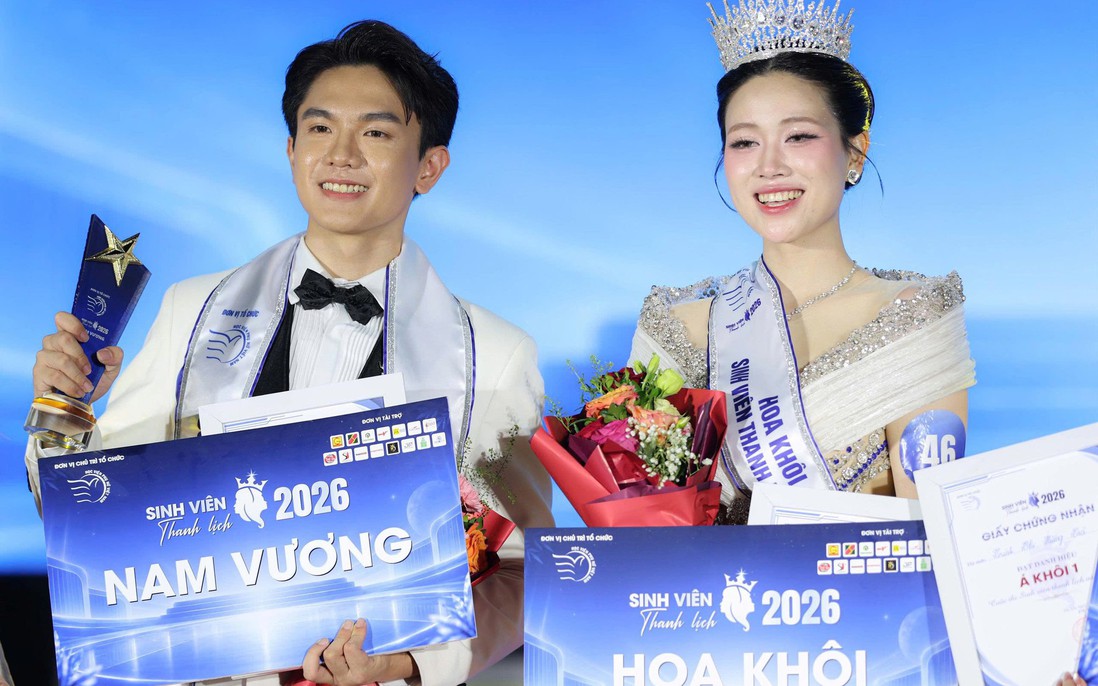 Nữ sinh Học viện Phụ nữ Việt Nam đăng quang Hoa khôi Sinh viên thanh lịch 2026