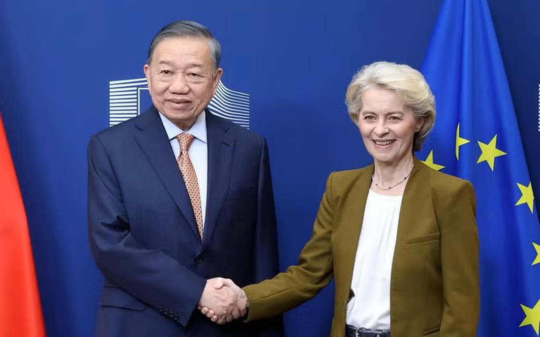 Tổng Bí thư, Chủ tịch nước Tô Lâm gặp Chủ tịch Ủy ban châu Âu Ursula von der Leyen