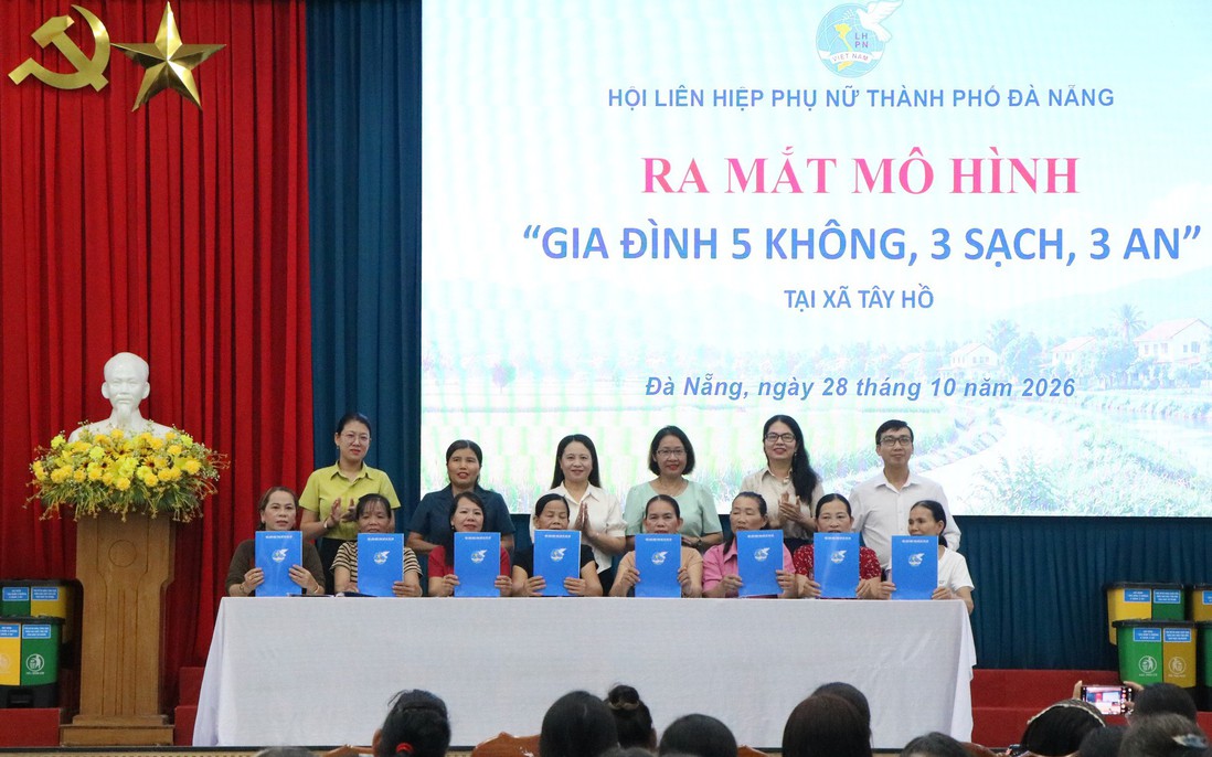 Đà Nẵng: Thành lập 161 mô hình “Gia đình 5 không, 3 sạch, 3 an”, thu hút hơn 10.600 người tham gia