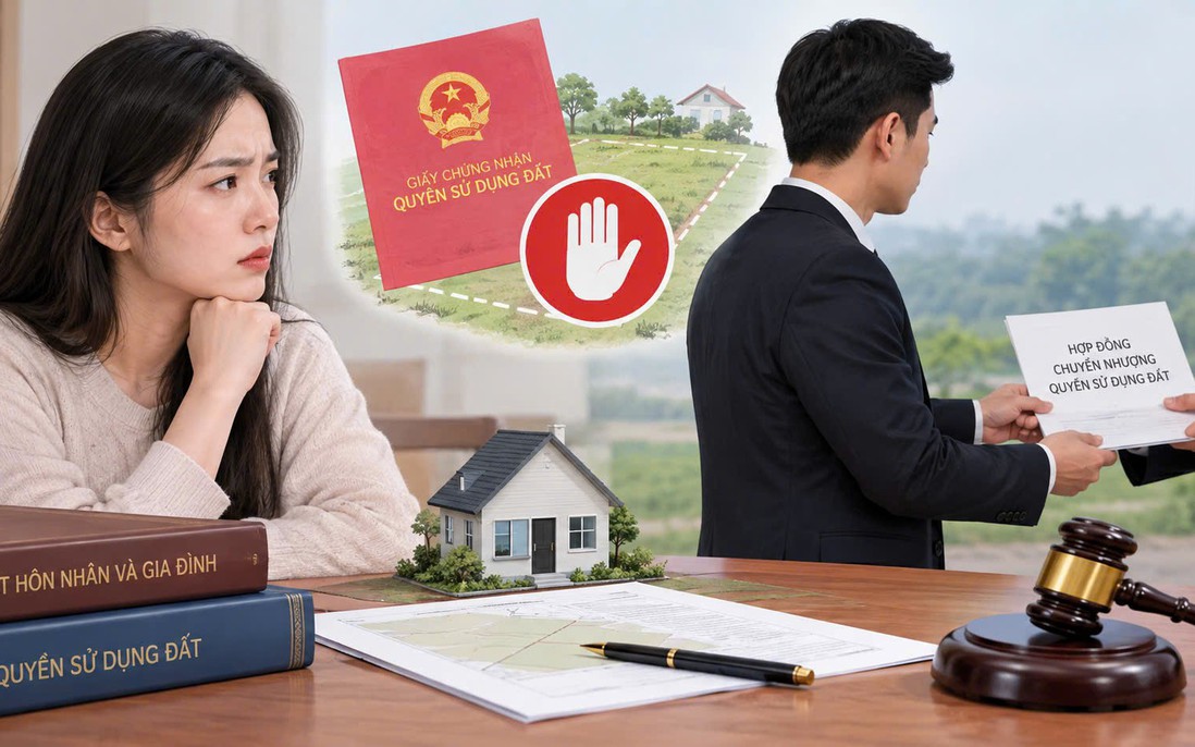 Đất mua trong thời kỳ hôn nhân, chồng đứng tên có được tự ý bán?