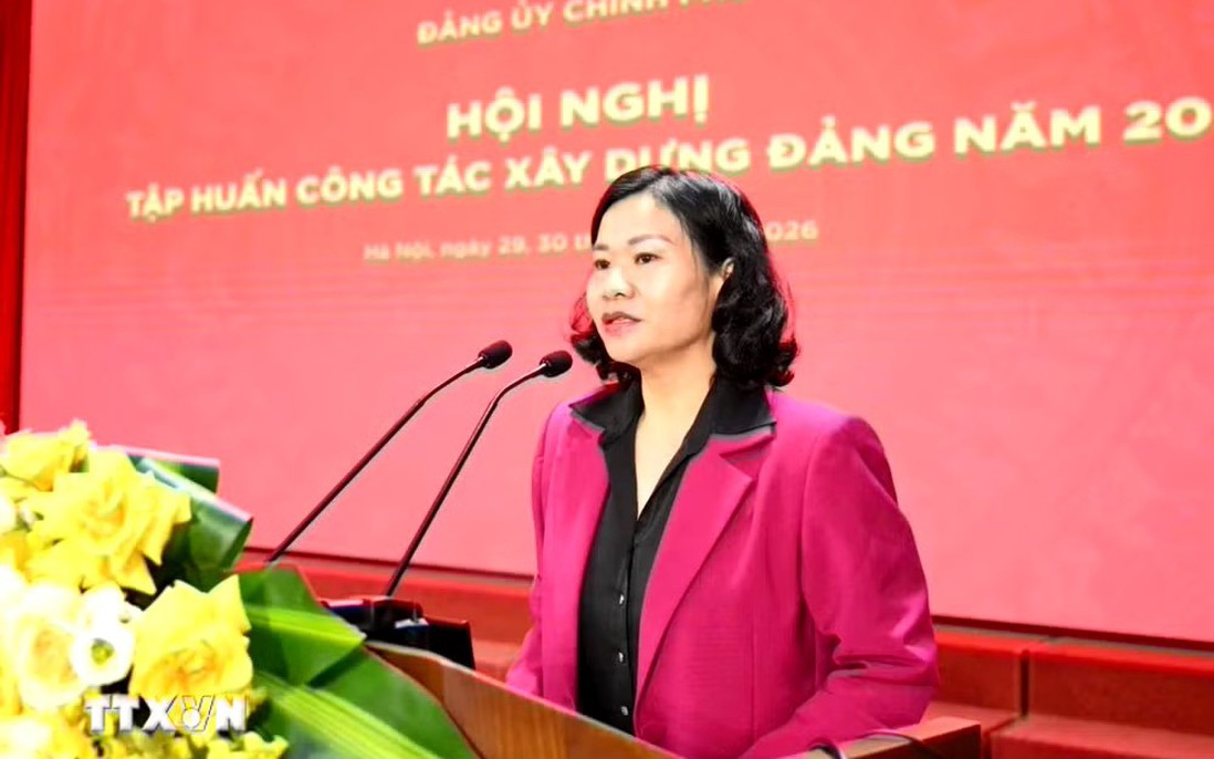 Đảng ủy Chính phủ tập huấn nghiệp vụ công tác xây dựng Đảng năm 2026